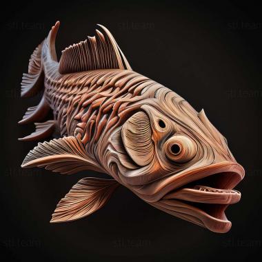 3D модель Родостомус рыба (STL)
